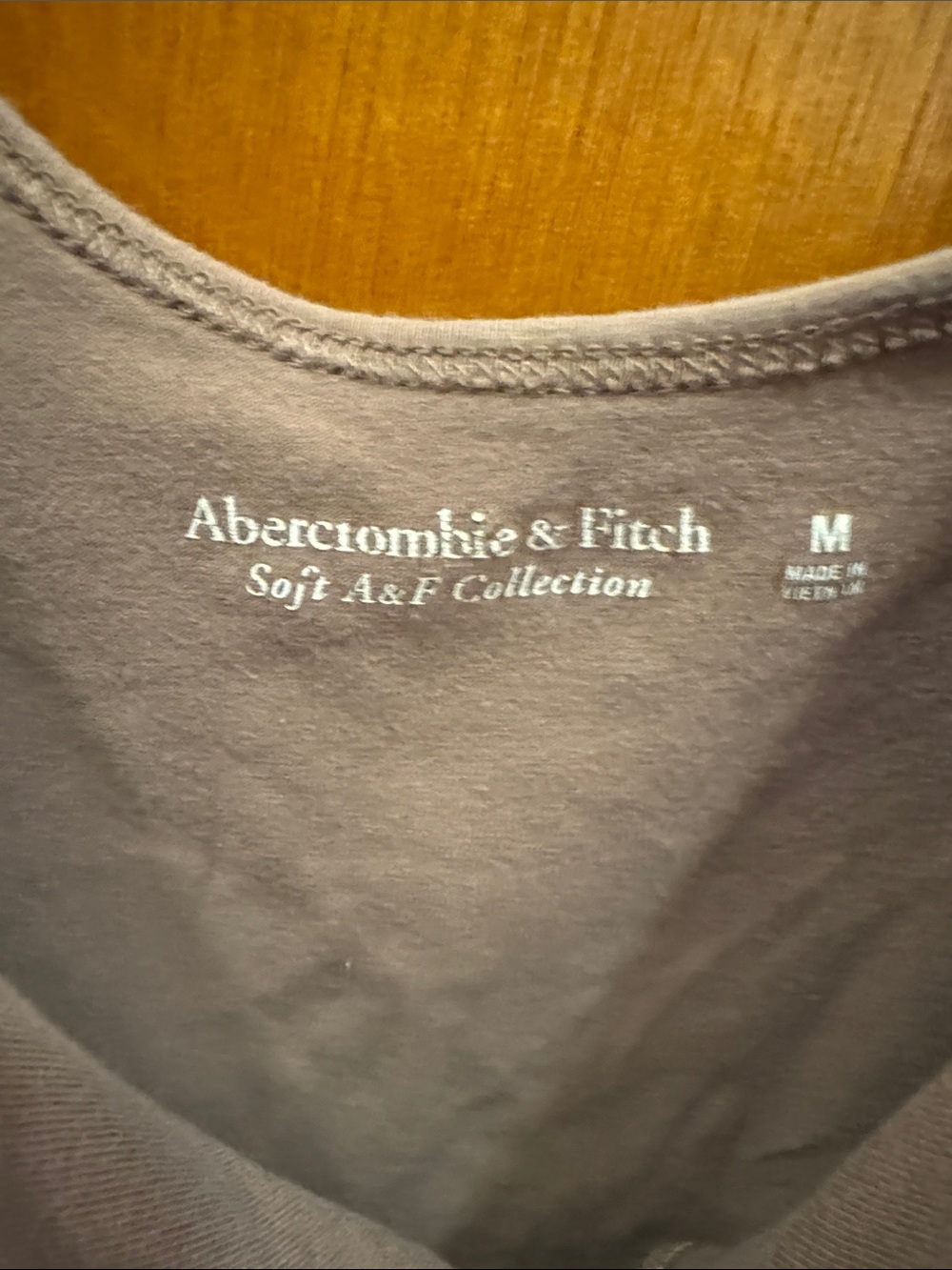 Abercrombie & Fitch Soft A&F Collection Dusty Mauve Brown Cropped Tank Top - Picture 2 of 3